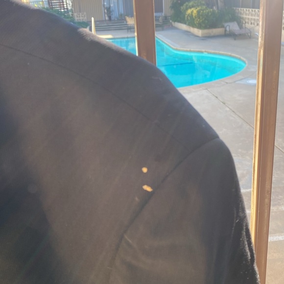 CHARLES JOURDAN PARIS SUIT JACKET BLACK SIZE 44 SHORT 100% WORSTED WOOL🖤🧥 - Picture 3 of 6